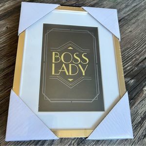 Hallmark boss lady gold picture frame decor
